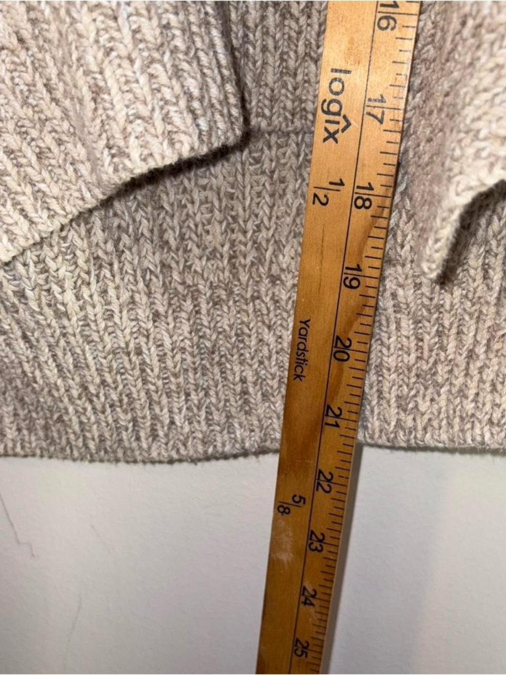 Free People Scoop Collar Knit Sweater — Beige Cream - Picture 4 of 8